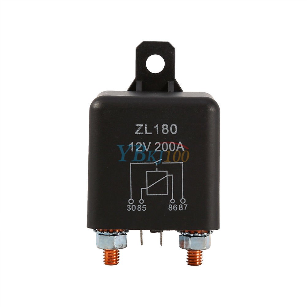 12V 200A Heavy Duty Split Charge ON/OFF Switch Relay Set For Car Truck Auto Boat