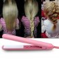 Mini Pink Ceramic Tourmaline Hair Straightener Iron Curler Hair Styling Tools