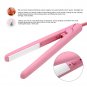 Mini Pink Ceramic Tourmaline Hair Straightener Iron Curler Hair Styling Tools