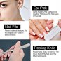 10pcs Stainless Steel Nail Clipper Set Manicure Pedicure Tools Personal Care Kit