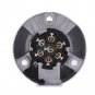 12V 7 Pin Trailer Plug Socket Wiring Connector Adapter for Caravan Towbar Silver
