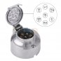 12V 7 Pin Trailer Plug Socket Wiring Connector Adapter for Caravan Towbar Silver