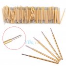 100pcs P50-J1 Spring Pressure Test Probe Round Pogo Pin Dia 0.68mm 3A 16mm Fine