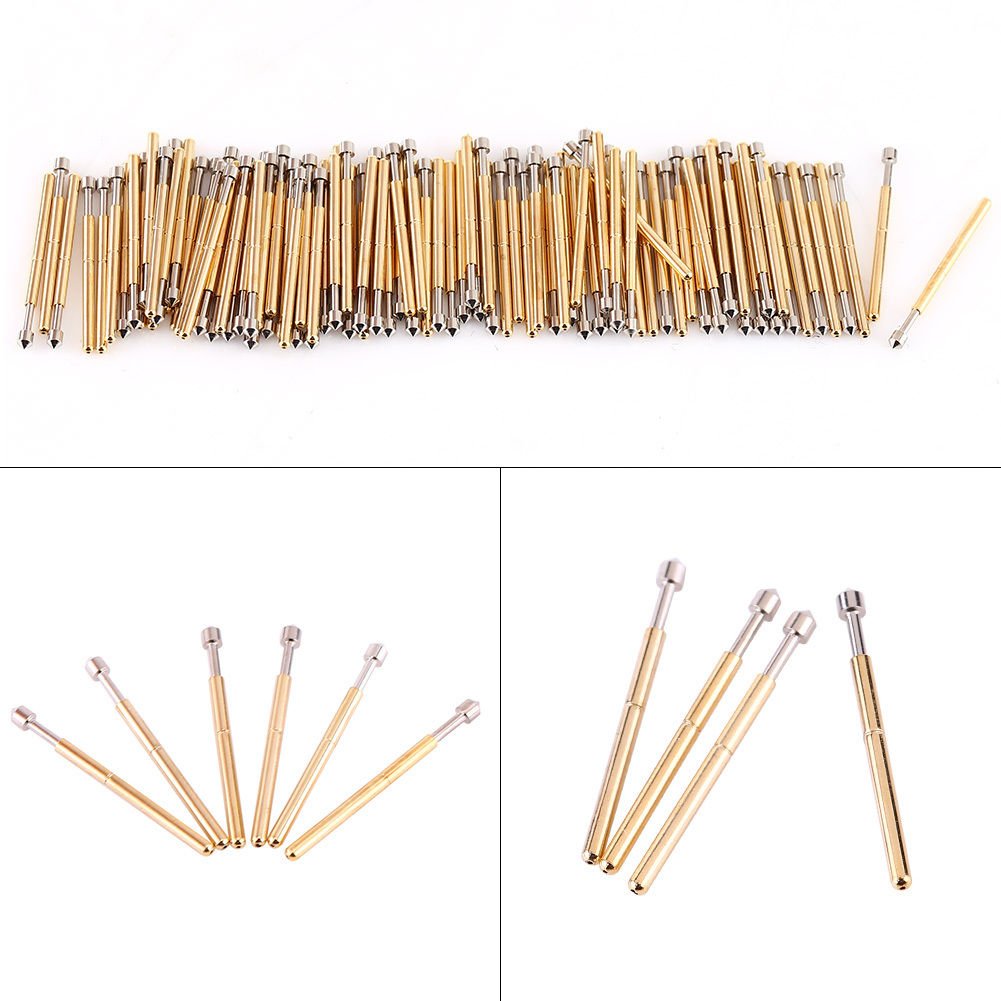 100pcs P75-E2 Dia 1.02mm Spring Test Probe Cone Head Pogo Pin 3A Tools for PCB