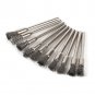 20pcs Silver Wire Brush Set Pen Cup Wheel Shaped Polishing Rotary Tools Mini