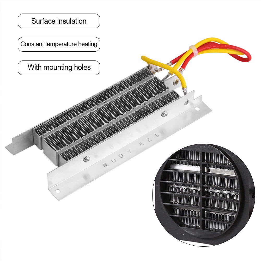 12V 400W Electric Ceramic Thermostatic PTC Heating Element Heater With Insulator