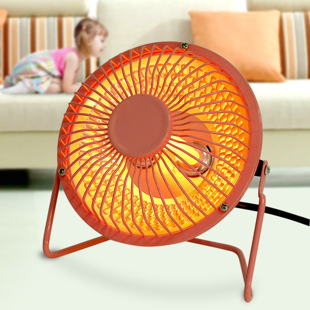 220V Portable Electric Desktop Heater Room Office Warm Heating Fan Winter Use