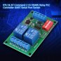 12V RTU & AT Command 2 CH RS485 Relay PLC Controller UART Serial Port Switch coi
