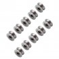 10pc 4x13x7mm U624ZZ U Groove Guide Pulley Sealed Rail Ball Bearing Carbon Steel
