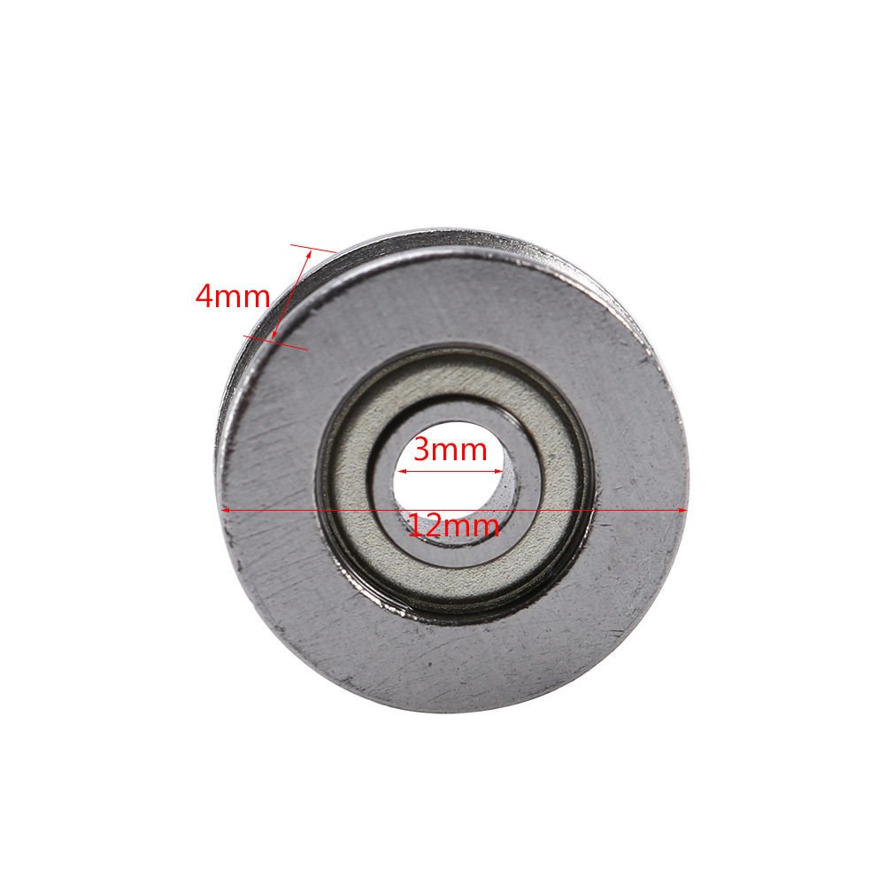 20pc V623ZZ Deep V Groove Guide Pulley Sealed Rail Track Ball Bearing 3x12x4mm