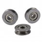 20pc V623ZZ Deep V Groove Guide Pulley Sealed Rail Track Ball Bearing 3x12x4mm