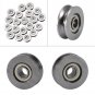 20pc V623ZZ Deep V Groove Guide Pulley Sealed Rail Track Ball Bearing 3x12x4mm