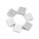 12pcs Aluminum Adhesive Heatsink Cooling Kit For CPU IC LED Power 14x14x6mm em