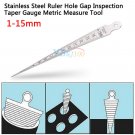 Taper Welding Gauge Gage Test Ulnar Welder Inspection Inch Metric Stainless coi