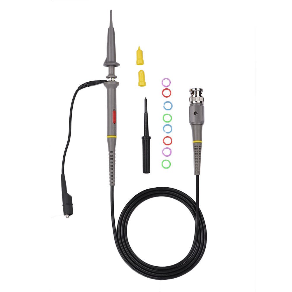 P6020 20Mhz Oscilloscope Probe 1X/10X 10M&Icirc;&copy; Clip Handheld Scope Cable Kit