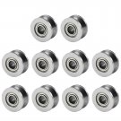 10pcs 4x13x6mm V624ZZ V Groove Guide Pulley Double Shielded Ball Bearings Roller