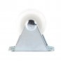 4Pcs Practical White PP 25mm Diameter Furniture Replacement Rigid Caster Wheel