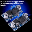 2PCS LM2596 DC-DC buck adjustable step-down Power Supply Converter module 3A coi