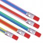 5X Flexible Bendy Colourful Soft Pencils Kids Magic Writing Pencil+Eraser Crafts