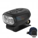 3 LED Clip On  Head Lamp  Hat Light Torch For Outdoor Fishing Hunting Camping
