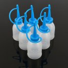 6Pcs/bag 30ML Industrial Glue Gel Oil Plastic Squeeze Empty Bottle Jet Dispenser