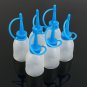 6Pcs/bag 30ML Industrial Glue Gel Oil Plastic Squeeze Empty Bottle Jet Dispenser