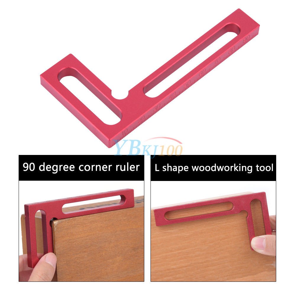 90 Degree 100mm Woodworking Tools Scale L-Squre Minisquare Mini Clamping Squares