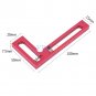 90 Degree 100mm Woodworking Tools Scale L-Squre Minisquare Mini Clamping Squares