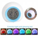 Portable Wake Up Light Alarm Clock Digital Display Date for Adults Kids Teens