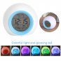 Portable Wake Up Light Alarm Clock Digital Display Date for Adults Kids Teens