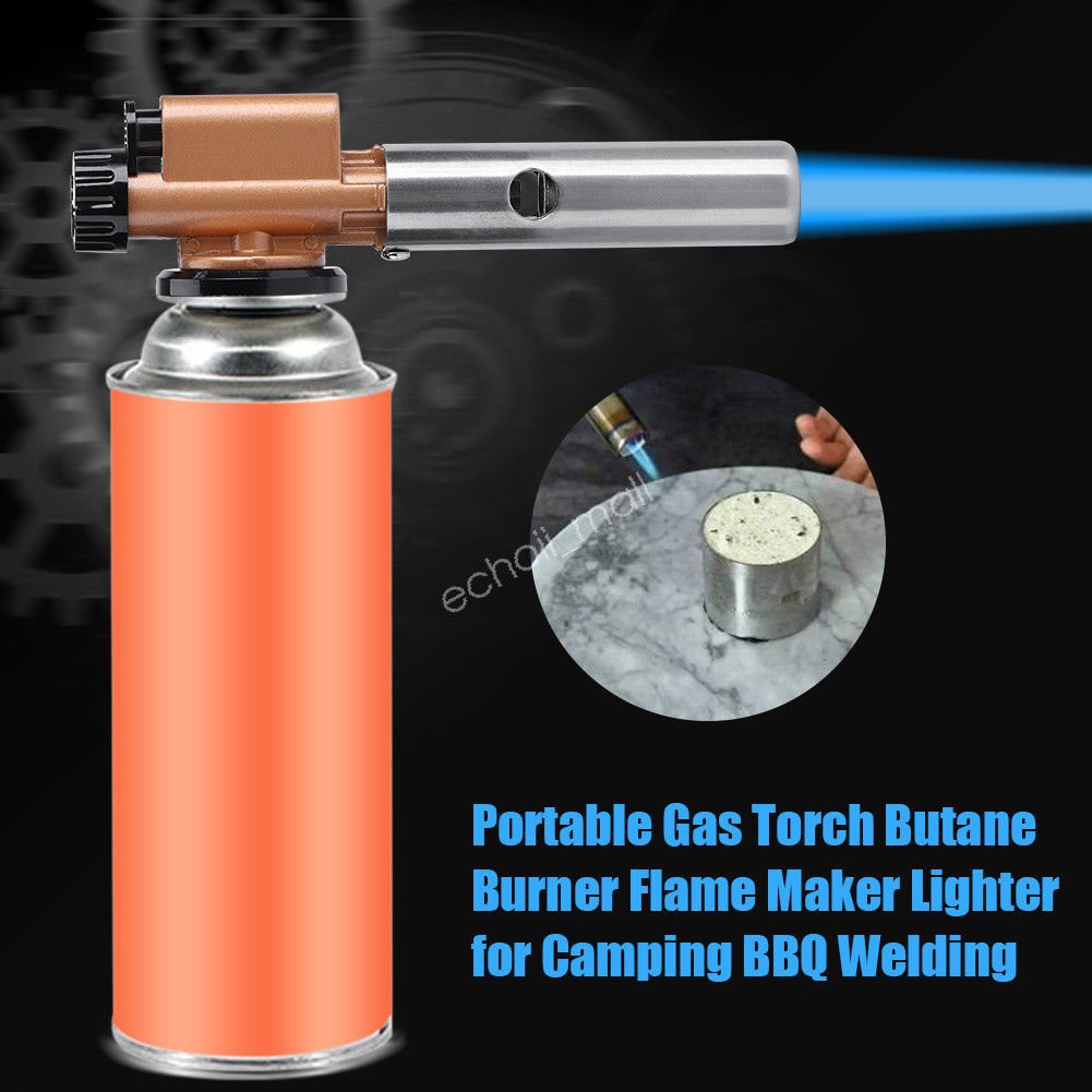 Flame Gas Butane Blow Torch Burner Welding Solder Iron Soldering