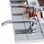 Bathroom Pole Shelf Shower Storage Caddy Rack Organiser Tray Holder+2 Hooks