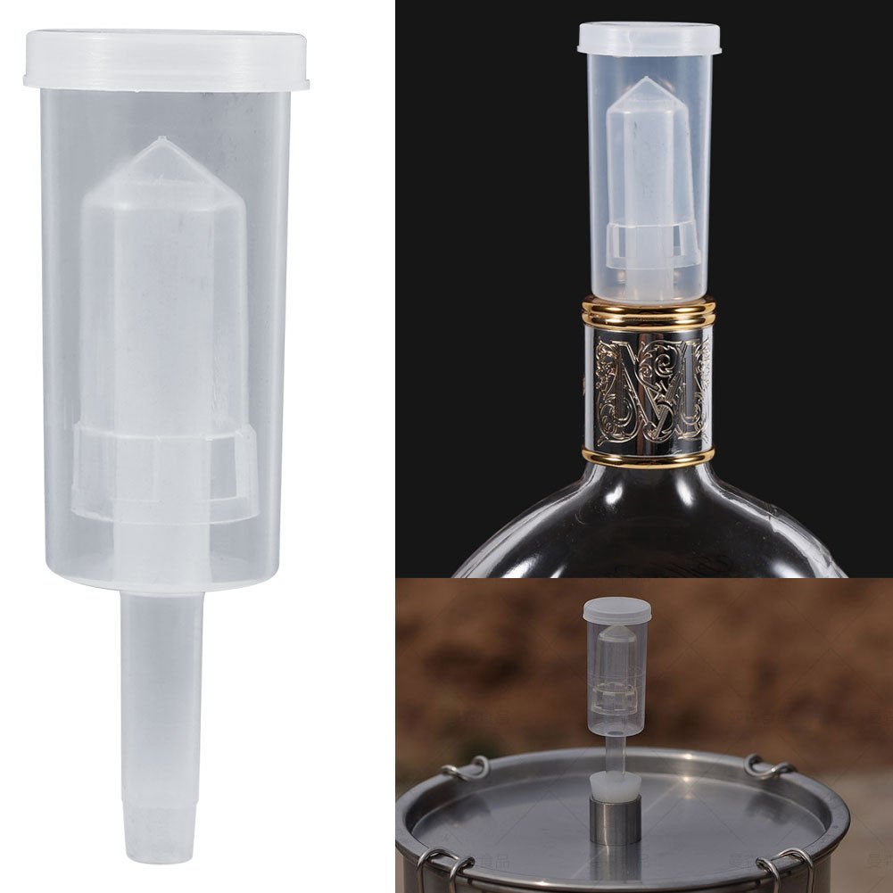 Practical One Way Airlock Water Sealed Exhaust Valve Brew Wine Fermentation Tool