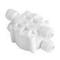 1/4"Connect Shut-Off 4 Way RO Valve Switch Water Purifier Reverse Osmosis System