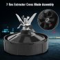 7 Fin Extractor For Nutri Ninja Blender 1000W Bullet Auto iQ BL451 BL480 Black