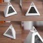 Small LED Clock Color Changing Digital Triangle Thermometer Alarm Clock
