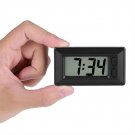 Black Ultra Thin Vehicle Mounted LCD Digital Car Dashboard Clock Date Calendar