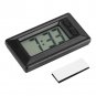 Black Ultra Thin Vehicle Mounted LCD Digital Car Dashboard Clock Date Calendar