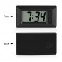 Black Ultra Thin Vehicle Mounted LCD Digital Car Dashboard Clock Date Calendar