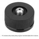 Black Camping Stove/Burner Furnace Converter Connector Gas Tank Bottle Adapter