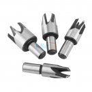 4x Steel Wood Plug Hole Cutter Claw Type Drill Bit Sets Cutting Tool 6/8/10/13mm