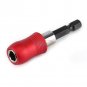 1/4" 60mm Hex Quick Release Magnetic Screwdriver Extension Drill Bit Holder Red