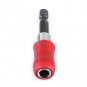 1/4" 60mm Hex Quick Release Magnetic Screwdriver Extension Drill Bit Holder Red