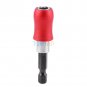 1/4" 60mm Hex Quick Release Magnetic Screwdriver Extension Drill Bit Holder Red