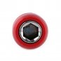 1/4" 60mm Hex Quick Release Magnetic Screwdriver Extension Drill Bit Holder Red