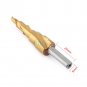 Triangle HSS Spiral Grooved Step Drill Bit Hole Cutter Titanium Coated 4-12mm em