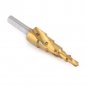 Triangle HSS Spiral Grooved Step Drill Bit Hole Cutter Titanium Coated 4-12mm em