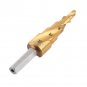 Triangle HSS Spiral Grooved Step Drill Bit Hole Cutter Titanium Coated 4-12mm em