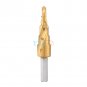 Triangle HSS Spiral Grooved Step Drill Bit Hole Cutter Titanium Coated 4-12mm em