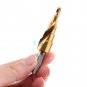 Triangle HSS Spiral Grooved Step Drill Bit Hole Cutter Titanium Coated 4-12mm em